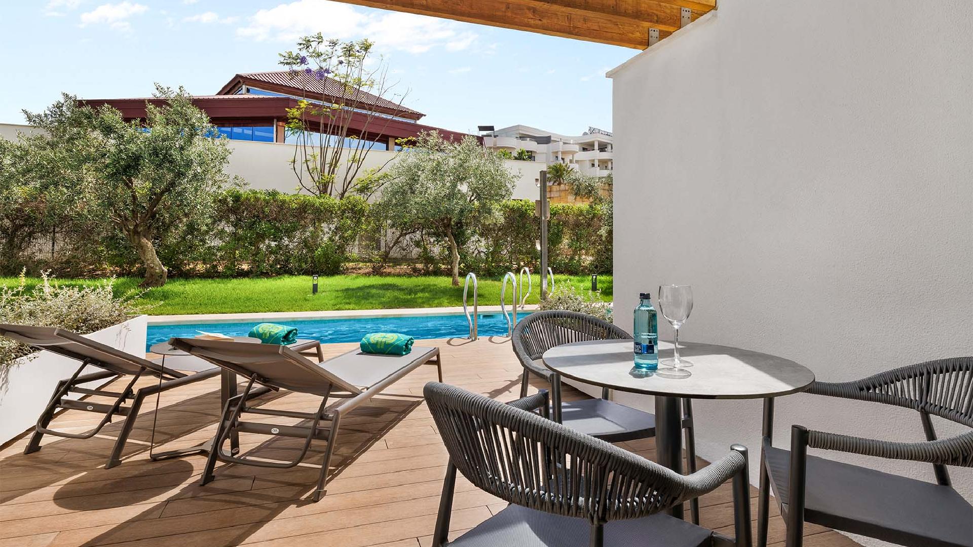 Select-Doppelzimmer Swim-up mit Garten und privatem Pool