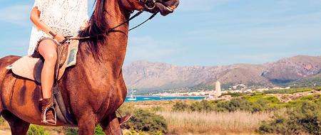 Rutas a caballo en Sa Coma